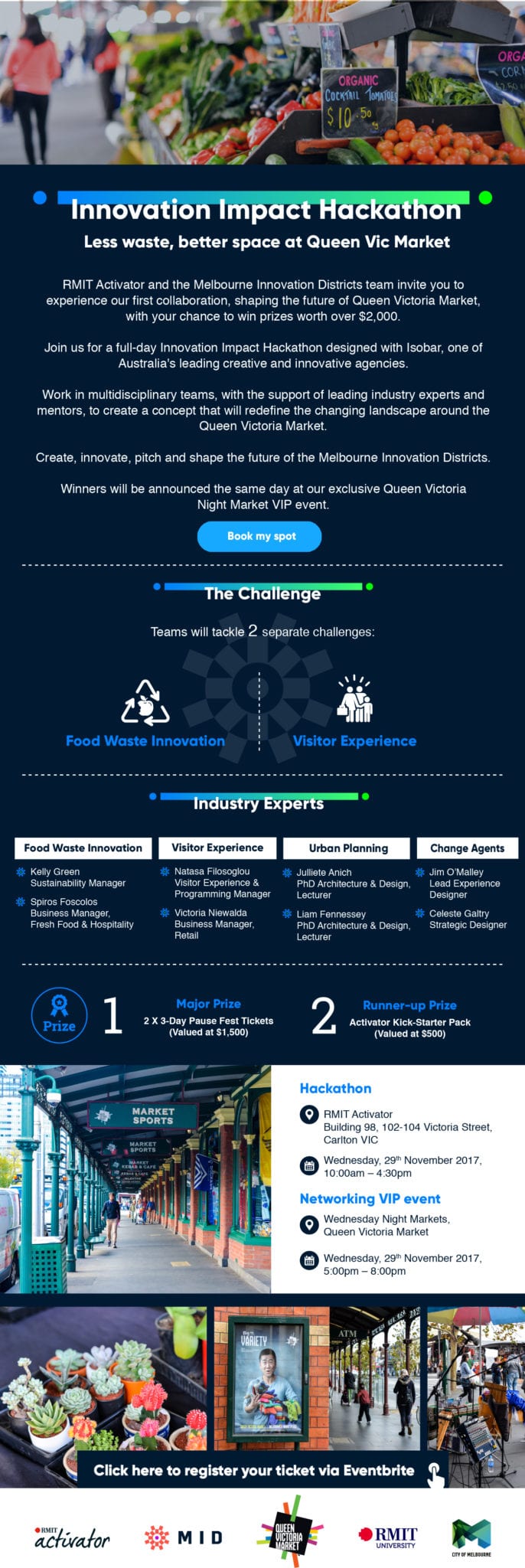 Innovation Impact Hackathon at Queen Vic Markets